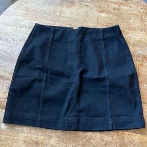 Wild Fable Black Zip Skirt